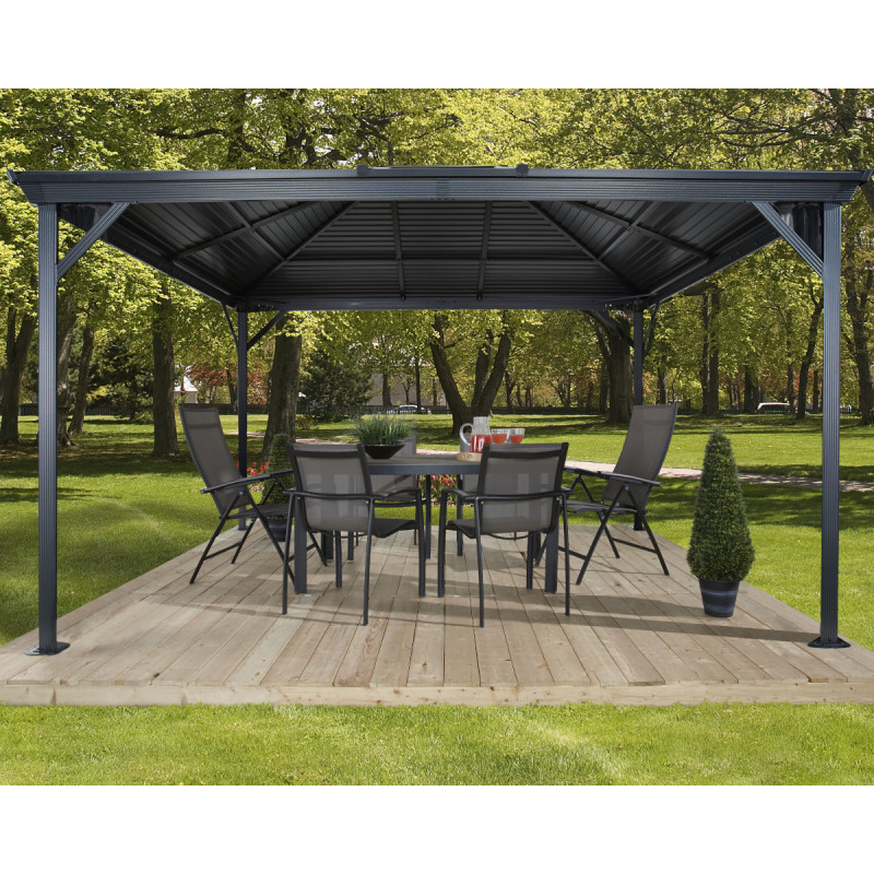 Tonnelle de jardin Ventura 296x423cm en aluminium thermolaqué – SOJAG
