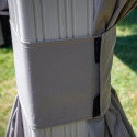 Tonnelle de jardin Messina 363x483cm en aluminium thermolaqué champagne– SOJAG