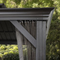 Tonnelle de jardin Messina 363x598cm en aluminium thermolaqué anthracite – SOJAG