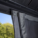 Tonnelle de jardin Messina 363x598cm en aluminium thermolaqué anthracite – SOJAG