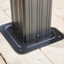 Tonnelle de jardin Messina 363x598cm en aluminium thermolaqué anthracite – SOJAG