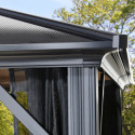 Pergola de jardin Meridien en aluminium anthracite et polycarbonate 8mm – SOJAG