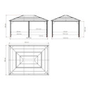 Pergola de jardin Meridien en aluminium anthracite et polycarbonate 8mm – SOJAG