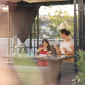 Pergola de jardin Savino en aluminium anthracite et polycarbonate 8mm – SOJAG