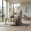 Fauteuil massant 3D corps complet chauffant - Zero Gravity - Bluetooth - Luxe K86-1 crème - KÔSU