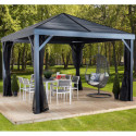 Tonnelle de jardin South Beach 364x363cm en aluminium thermolaqué – SOJAG