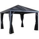 Tonnelle de jardin South Beach 364x363cm en aluminium thermolaqué – SOJAG