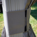 Rideaux occultants en polyester champagne pour pergola Messina 10x12 - SOJAG