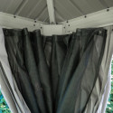 Rideaux occultants en polyester champagne pour pergola Messina 10x12 - SOJAG