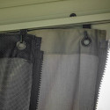 Rideaux occultants en polyester champagne pour pergola Messina 12x16 - SOJAG