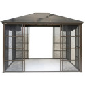 Jardin d’hiver Castel 362x298cm en aluminium et polycarbonate avec stores – SOJAG
