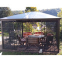 Jardin d’hiver Castel 362x427cm en aluminium et polycarbonate avec stores – SOJAG