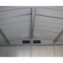 Abri en métal parois hautes anthracite Titan Premium 4,77m² DURAMAX + kit ancrage
