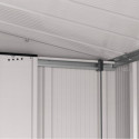 Abri en métal parois hautes anthracite Titan Premium 4,77m² DURAMAX + kit ancrage