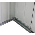 Abri en métal parois hautes anthracite Colussus 9,74m² DURAMAX + kit ancrage
