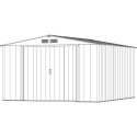 Abri en métal parois hautes anthracite Colussus 11,69m² DURAMAX + kit ancrage
