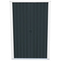 Abri en métal anthracite avec puits de lumière Skylight 4,84m² DURAMAX + kit ancrage