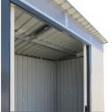 Abri en métal anthracite avec puits de lumière Skylight 4,84m² DURAMAX + kit ancrage