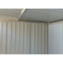 Abri en métal anthracite avec puits de lumière Skylight 4,84m² DURAMAX + kit ancrage