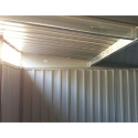 Abri en métal anthracite avec puits de lumière Skylight 4,84m² DURAMAX + kit ancrage