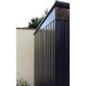 Abri en métal anthracite avec puits de lumière Skylight 4,84m² DURAMAX + kit ancrage