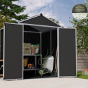 Abri de jardin RUBICON 2,8m² en aluminium et polycarbonate - Palram