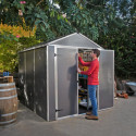 Abri de jardin RUBICON 4,2m² en aluminium et polycarbonate - Palram