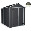 Abri de jardin RUBICON 4,2m² en aluminium et polycarbonate - Palram