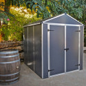 Abri de jardin RUBICON 4,2m² en aluminium et polycarbonate - Palram