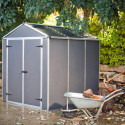 Abri de jardin RUBICON 4,2m² en aluminium et polycarbonate - Palram