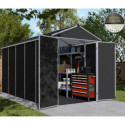 Abri de jardin RUBICON 7m² en aluminium et polycarbonate - Palram