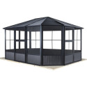 Pavillon Charlestone 384x384cm en aluminium et acier galvanisé - SOJAG	