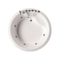 Baignoire balnéo îlot ronde 150cm - robinetterie – Rondya - DOCCELLI