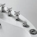 Baignoire balnéo îlot ronde 150cm - robinetterie – Rondya - DOCCELLI