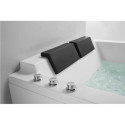 Baignoire balnéo duo antidérapante - système air 1500W + eau - jet cascade - 185x120cm - Aysel - DOCCELLI 