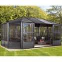 Pavillon Charlestone 384x594cm en aluminium et acier galvanisé - SOJAG	