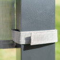 Pergola Yamba 14,6m² en aluminium anthracite avec store rétractable - SOJAG