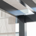 Pergola Yamba 14,6m² en aluminium anthracite avec store rétractable - SOJAG