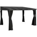 Tonnelle adossée St. Barth 484x363cm en aluminium et polycarbonate 8mm - SOJAG