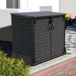 Armoire de rangement en résine gris 850L StoreAway – DURAMAX