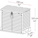 Armoire de rangement en résine gris 850L StoreAway – DURAMAX