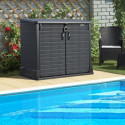 Armoire de rangement en résine gris 850L StoreAway – DURAMAX
