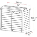 Armoire de rangement en résine gris 1200L StoreAway – DURAMAX