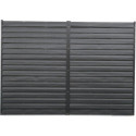 Abri de jardin 3,5m² adossé en acier galvanisé anthracite Spacemaker