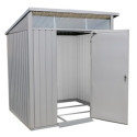 Abri de jardin en métal gris 3,92m² - DURAMAX + kit d'ancrage + kit de fondation
