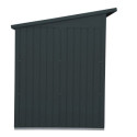 Abri de jardin en métal anthracite 3,92m² - DURAMAX + kit d'ancrage + kit de fondation