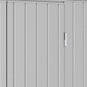 Abri de jardin en métal gris 5,22m² + kit d'ancrage + kit de fondation DURAMAX