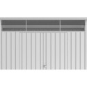 Abri de jardin en métal gris 5,22m² + kit d'ancrage + kit de fondation DURAMAX