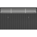 Abri de jardin en métal anthracite 5,22m² + kit d'ancrage + kit de fondation DURAMAX