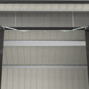 Abri de jardin en métal anthracite 5,22m² + kit d'ancrage + kit de fondation DURAMAX
